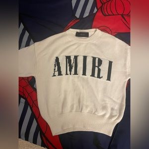 Amiri kids Jersey Knit Sweater